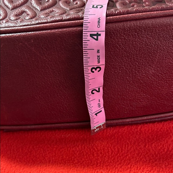 Brighton Leather Elegant Burgundy Shoulder Bag - Picture 11 of 16